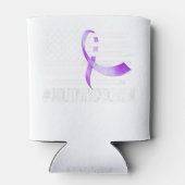 Vlaglintlint van de VS, Paars omhoog! T-shirt van  Blikjeskoeler (Achterkant)