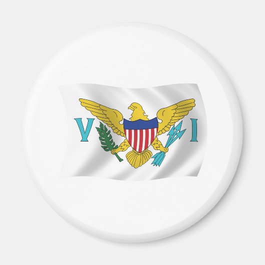 Vlagmagneet van de Amerikaanse Maagdeneilanden Magneet (Voorkant)