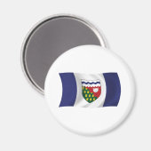 Vlagmagneet van Northwest Territories Magneet (Voorkant / Achterkant)