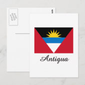 Vlagontwerp Antigua Briefkaart (Voorkant / Achterkant)