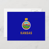 Vlagontwerp Kansas-staat Briefkaart (Voorkant / Achterkant)