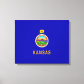 Vlagontwerp Kansas-staat Canvas Afdruk (Voorkant)