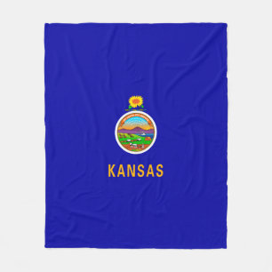Vlagontwerp Kansas-staat Fleece Deken