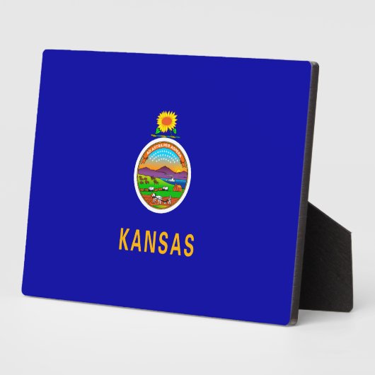 Vlagontwerp Kansas-staat Fotoplaat (Zijkant)