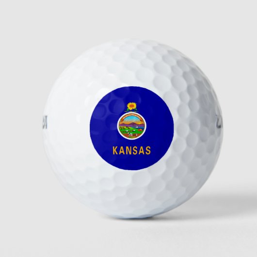 Vlagontwerp Kansas-staat Golfballen (Voorkant)
