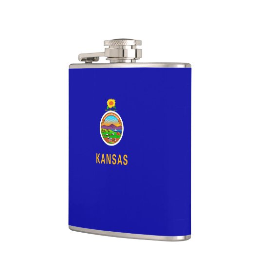 Vlagontwerp Kansas-staat Heupfles (Links)