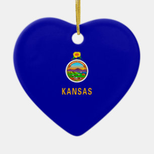 Vlagontwerp Kansas-staat Keramisch Ornament