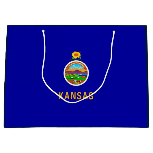 Vlagontwerp Kansas-staat Large Cadeautasje (Voorkant)