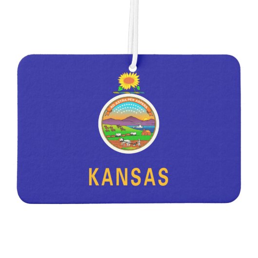 Vlagontwerp Kansas-staat Luchtverfrisser (Achterkant)