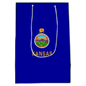 Vlagontwerp Kansas-staat Medium Cadeauzakje (Achterkant)