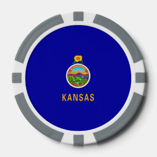 Vlagontwerp Kansas-staat Pokerchips