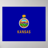 Vlagontwerp Kansas-staat Poster (Voorkant)