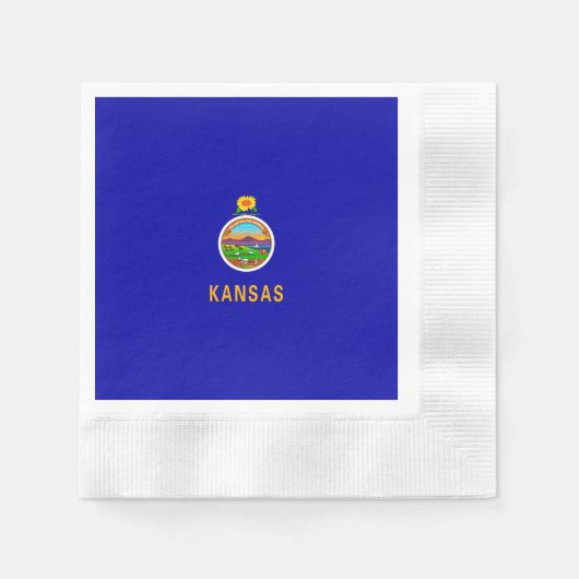 Vlagontwerp Kansas-staat Servetten (Voorkant)