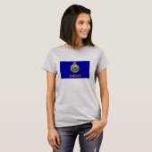 Vlagontwerp Kansas-staat T-shirt (Voorkant volledig)