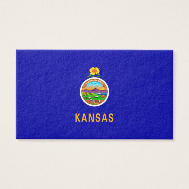 Vlagontwerp Kansas-staat Visitekaartjes (Voorkant)