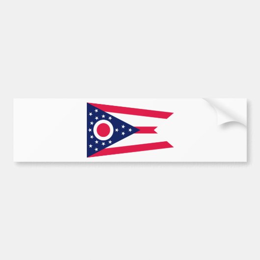 Vlagontwerp Ohio State Bumpersticker (Voorkant)
