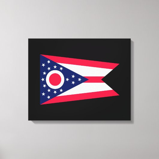 Vlagontwerp Ohio State Canvas Afdruk (Voorkant)