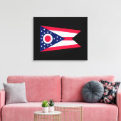 Vlagontwerp Ohio State Canvas Afdruk (Insitu (Woonkamer))
