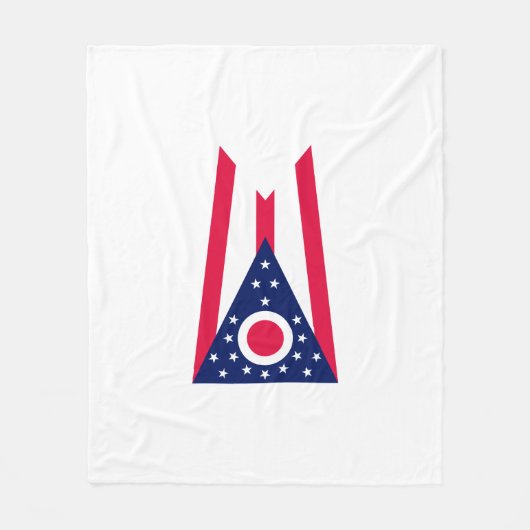 Vlagontwerp Ohio State Fleece Deken (Voorkant)