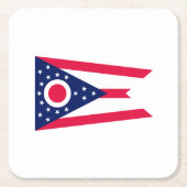 Vlagontwerp Ohio State Kartonnen Onderzetters (Voorkant)