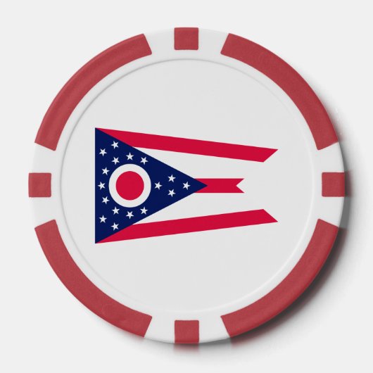 Vlagontwerp Ohio State Pokerchips (Voorkant)
