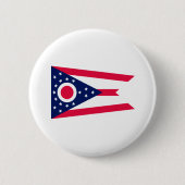 Vlagontwerp Ohio State Ronde Button 5,7 Cm (Voorkant)