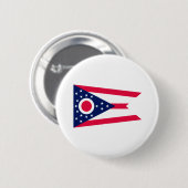 Vlagontwerp Ohio State Ronde Button 5,7 Cm (Voorkant /achterkant)