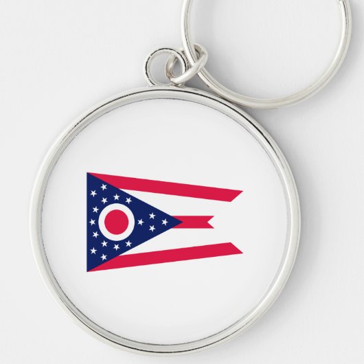 Vlagontwerp Ohio State Sleutelhanger (Voorkant)