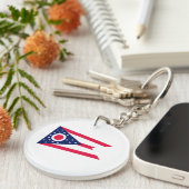 Vlagontwerp Ohio State Sleutelhanger (Voorkant Rechts)
