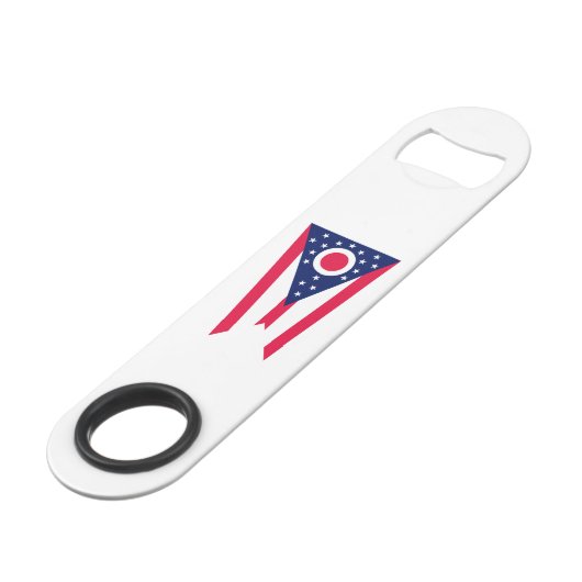 Vlagontwerp Ohio State Speed Flessenopener (Voorkant Gekanteld)