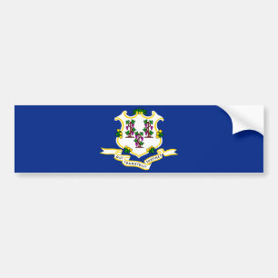 Vlagontwerp van de staat Connecticut Bumpersticker