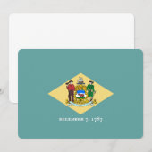 Vlagontwerp van de staat Delaware (Voorkant / Achterkant)