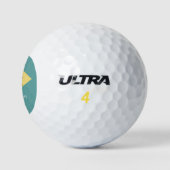 Vlagontwerp van de staat Delaware Golfballen (Logo)
