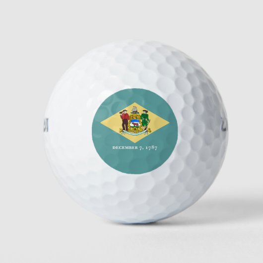 Vlagontwerp van de staat Delaware Golfballen (Voorkant)
