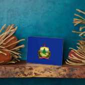 Vlagontwerp van de staat Vermont Fotoplaat (Zijkant)