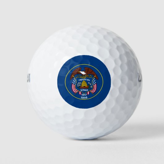 Vlagontwerp van de Utah-staat Golfballen (Voorkant)