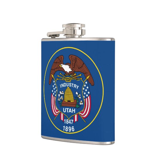 Vlagontwerp van de Utah-staat Heupfles (Links)