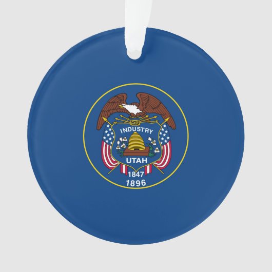 Vlagontwerp van de Utah-staat Ornament (voorkant)