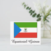 Vlagontwerp van Equatoriaal-Guinea Briefkaart (Staand voorkant)