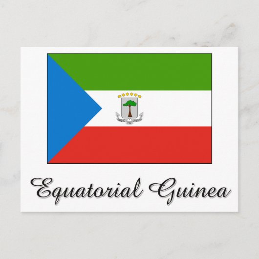 Vlagontwerp van Equatoriaal-Guinea Briefkaart (Voorkant)