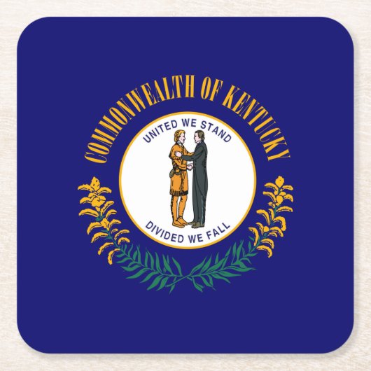 Vlagontwerp van Kentucky Kartonnen Onderzetters (Voorkant)