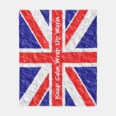 Vlagontwerp van Unienvlag Fleece Deken (Voorkant)