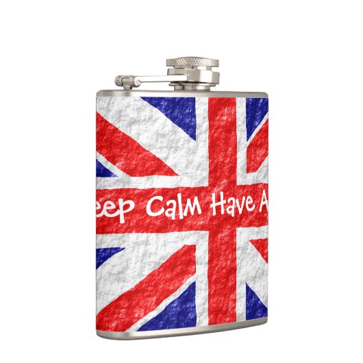 Vlagontwerp van Unienvlag Heupfles (Rechts)