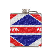 Vlagontwerp van Unienvlag Heupfles (Achterkant)