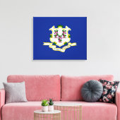 Vlagontwerp verbindingsstaat canvas afdruk (Insitu (Woonkamer))