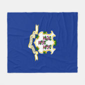 Vlagontwerp verbindingsstaat fleece deken (Voorkant (Horizontaal))