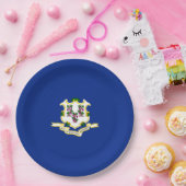 Vlagontwerp verbindingsstaat papieren bordje (Feest)