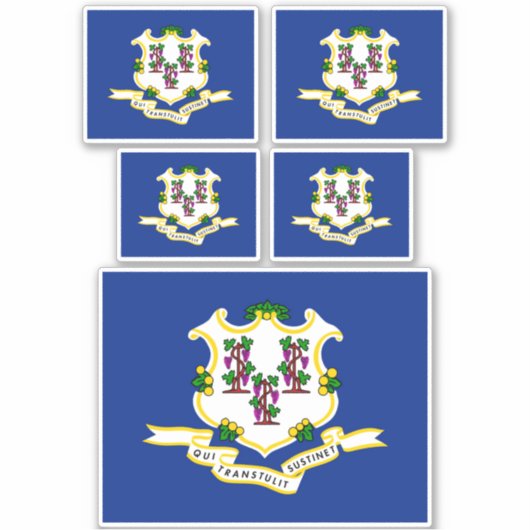 Vlagontwerp verbindingsstaat sticker (Voorkant)