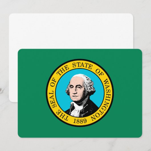 Vlagontwerp voor Washington State (Voorkant / Achterkant)
