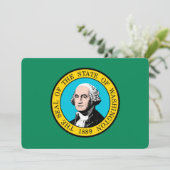 Vlagontwerp voor Washington State (Staand voorkant)